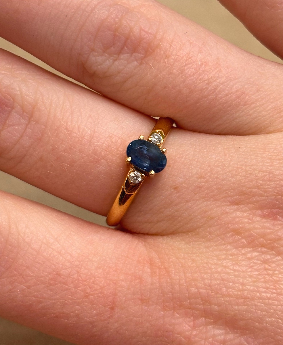 Sapphire And Diamonds Ring-photo-4