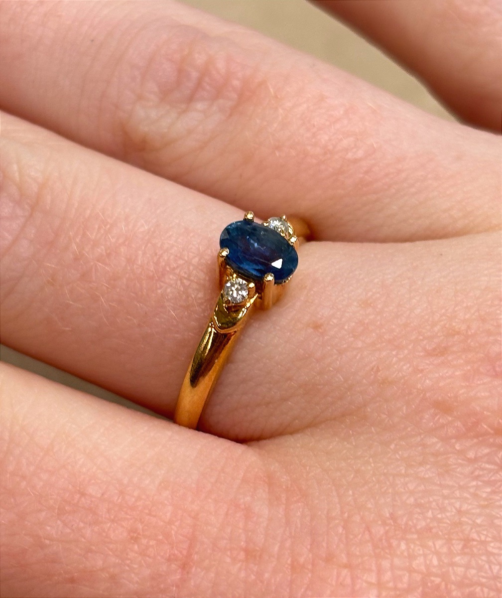 Sapphire And Diamonds Ring-photo-5