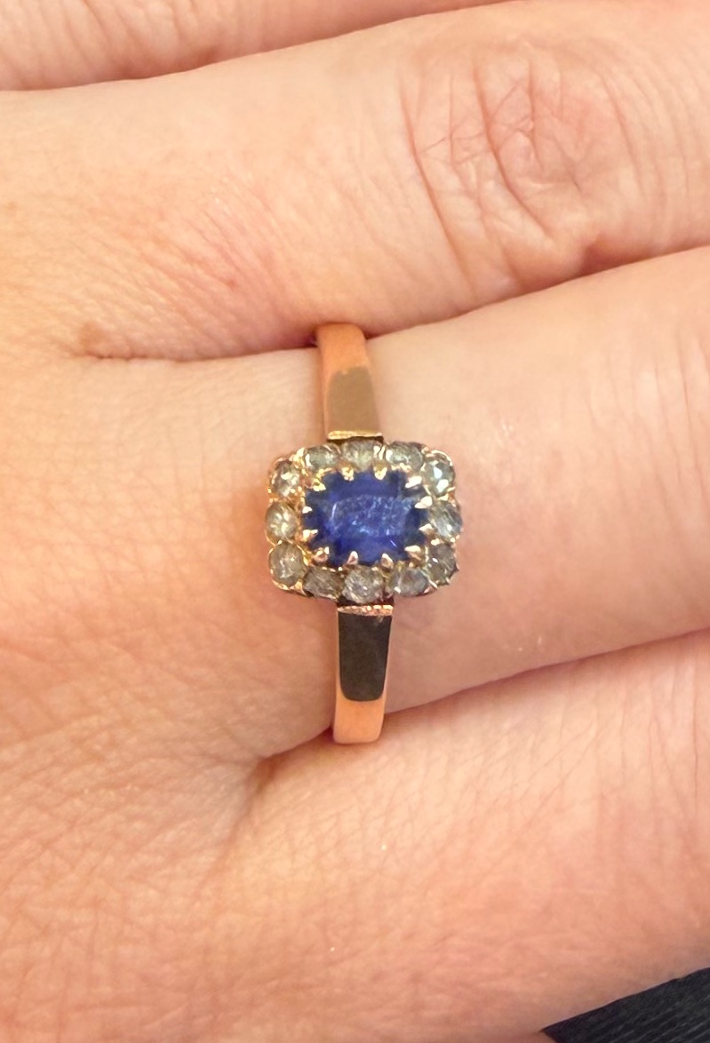 Bague pompadour saphir-photo-1