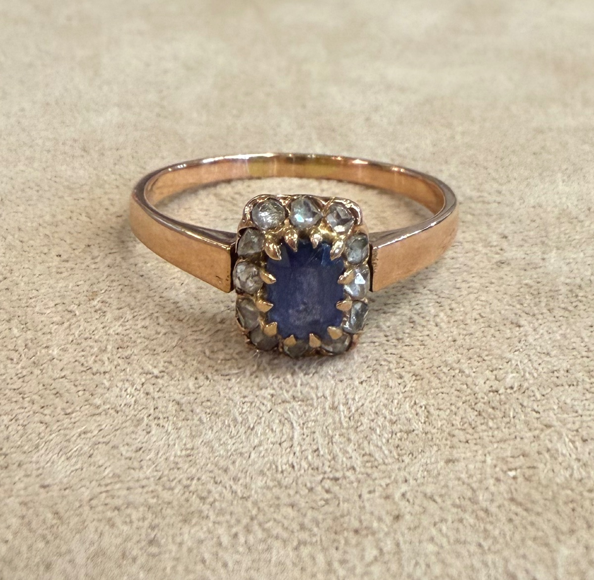 Bague pompadour saphir-photo-5