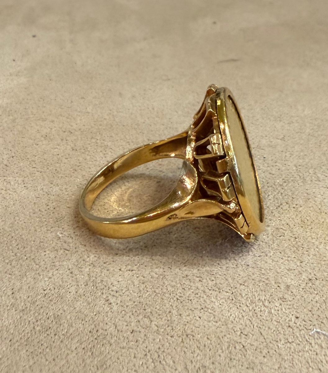Bague pièce 10F-photo-2