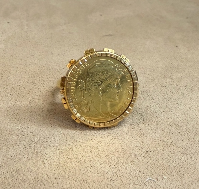 Bague pièce 10F