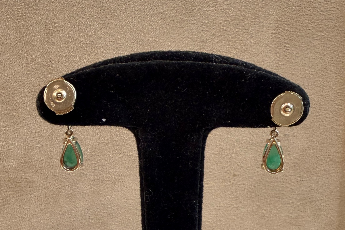 Boucles d'oreille emeraudes et diamants-photo-6