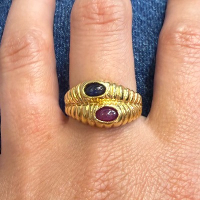 Bague jonc tresse-photo-2