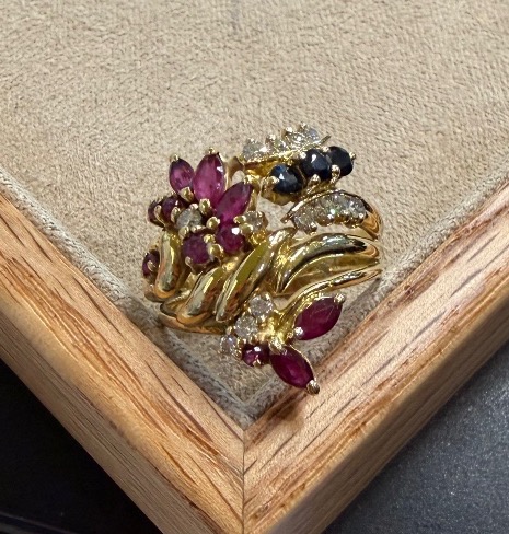 Bague florale 