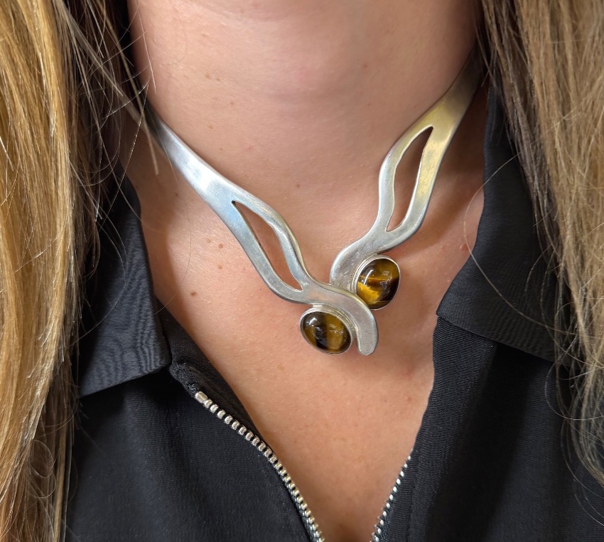 Collier oeil de tigre-photo-3