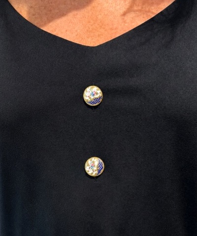 3 Enamel Buttons