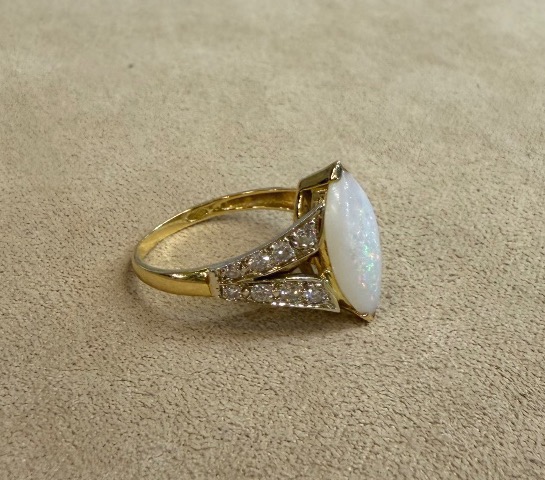 Opal And Diamond Ring-photo-3