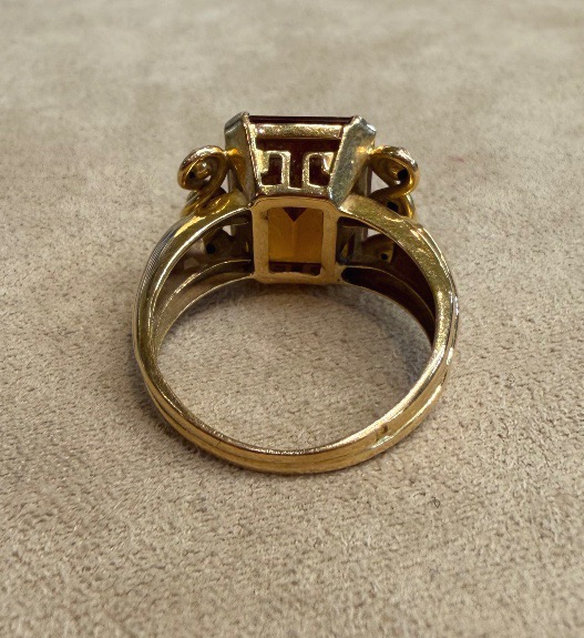 Bague citrine -photo-3