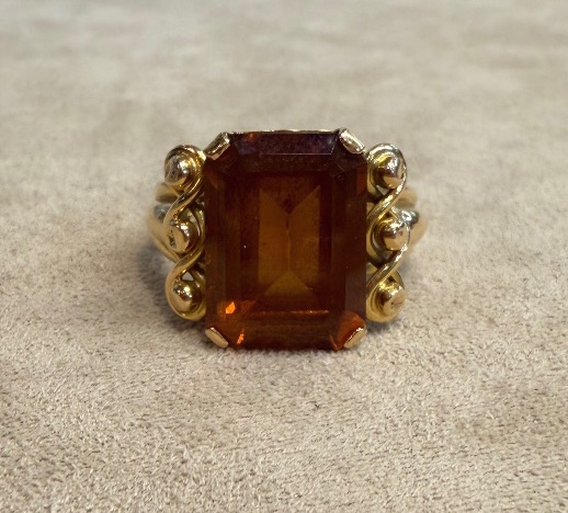 Bague citrine 