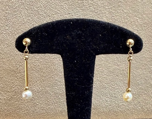 Boucles d'oreille tombante perles-photo-2