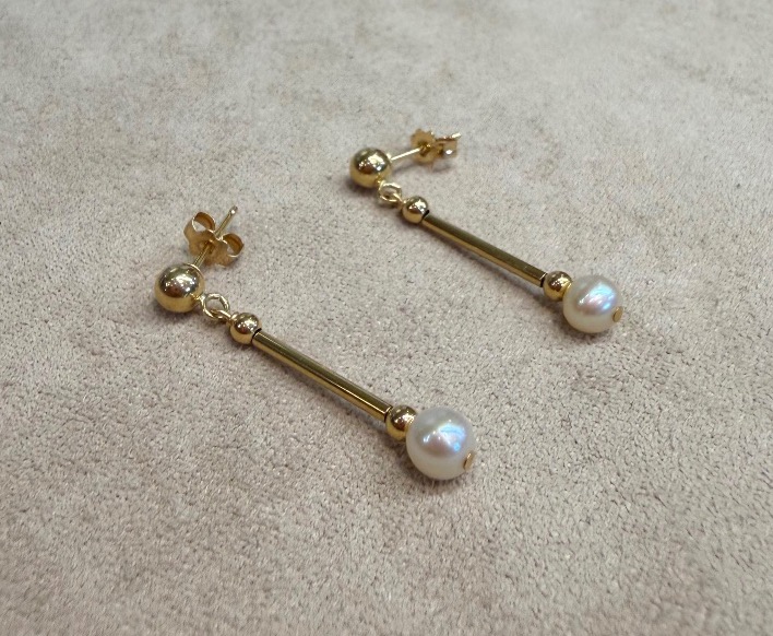 Boucles d'oreille tombante perles-photo-2