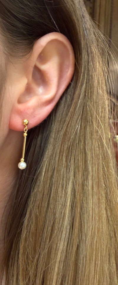 Boucles d'oreille tombante perles-photo-3