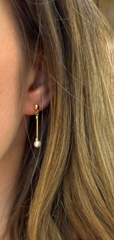 Boucles d'oreille tombante perles-photo-4