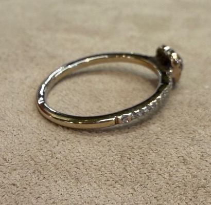 Heart-shaped Diamond Ring -photo-1
