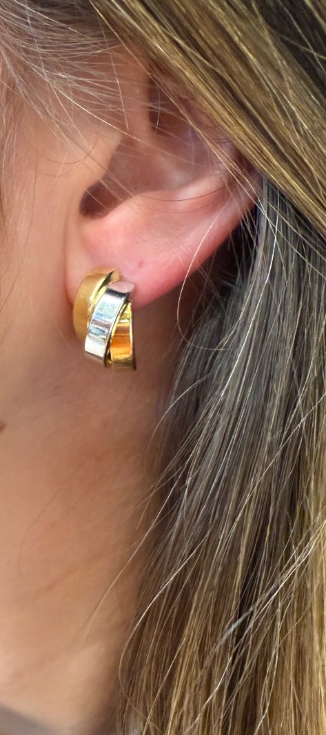 Boucles d’oreille 3 demi anneaux