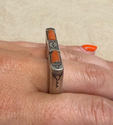 Berber Coral Ring-photo-4