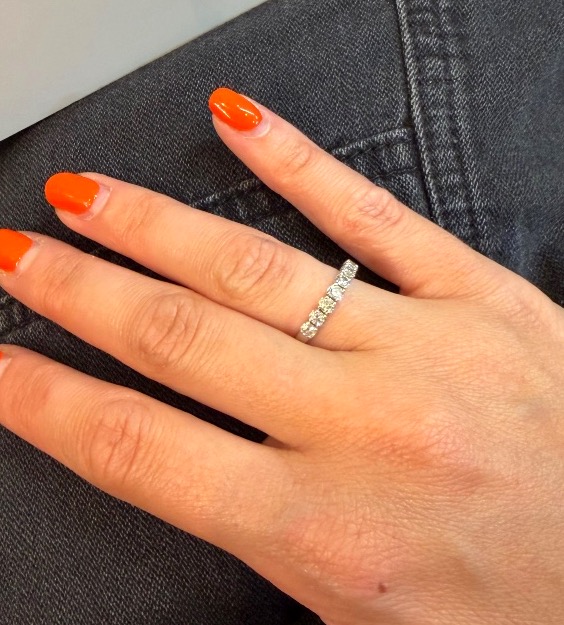 Half-wedding Band Ring-photo-3