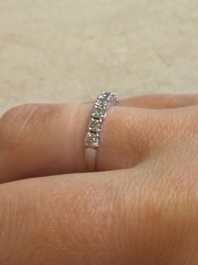 Half-wedding Band Ring-photo-4