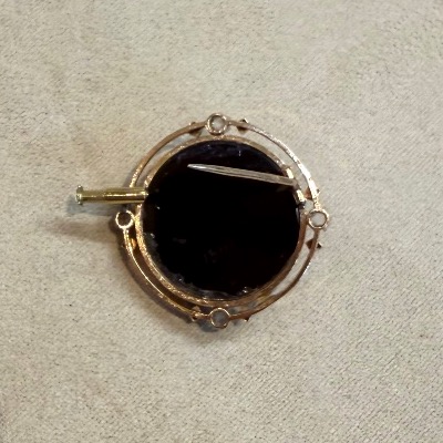Agate And Diamond Cameo Brooch-photo-1
