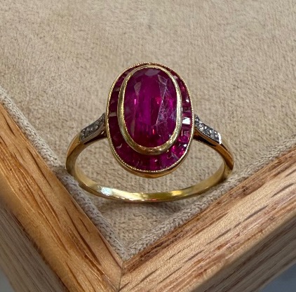bague Rubis et diamants -photo-3