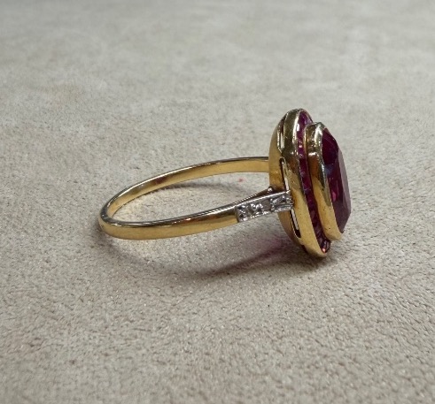 bague Rubis et diamants -photo-4