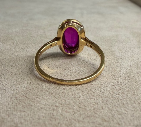 bague Rubis et diamants -photo-1