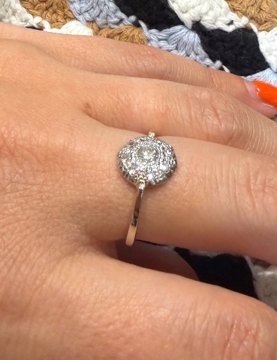 Bague ronde diamants-photo-3