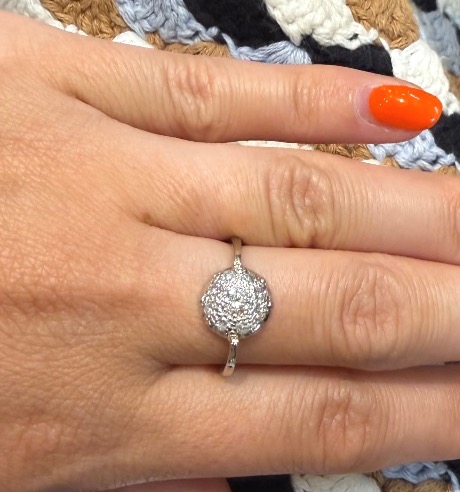 Bague ronde diamants-photo-4