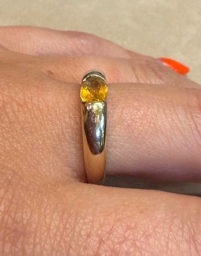 Bague citrine -photo-2