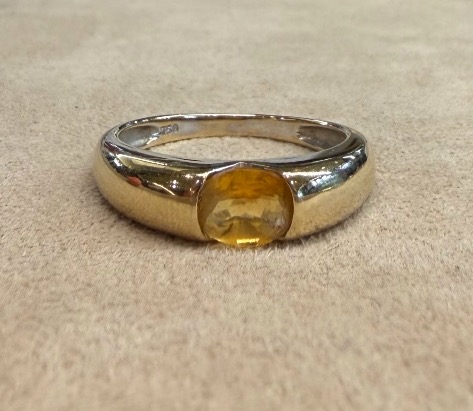 Bague citrine 