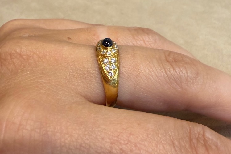 Bague Saphir Cabochon-photo-1