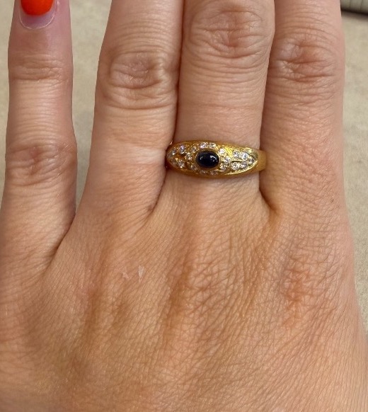 Bague Saphir Cabochon-photo-2
