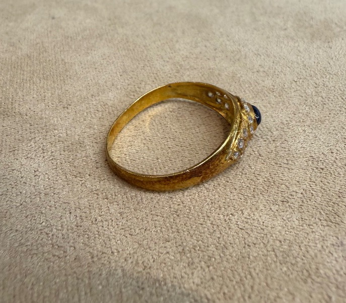Bague Saphir Cabochon-photo-3