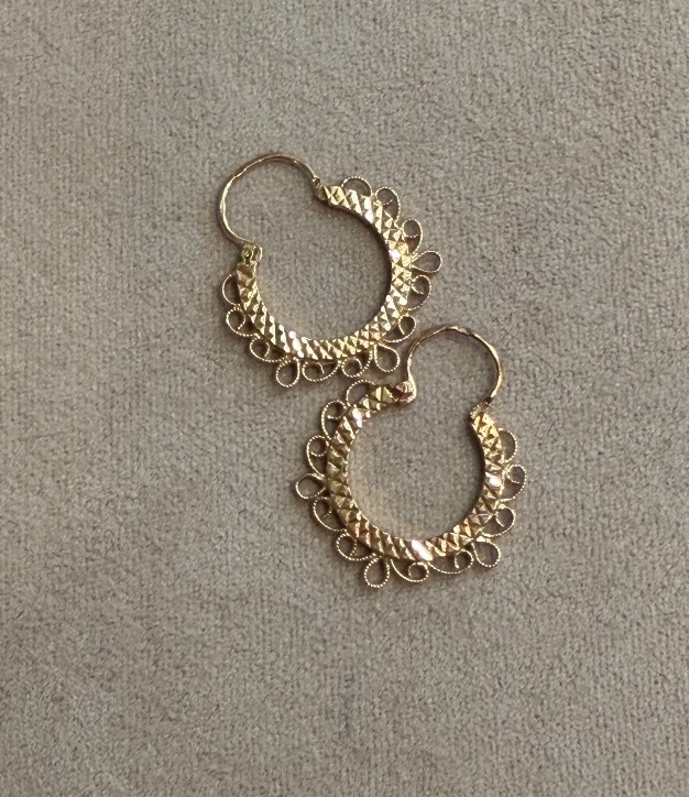 Intricately Crafted Hoop Earrings-photo-2