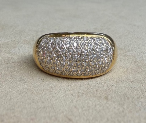 Bague dome diamants-photo-2