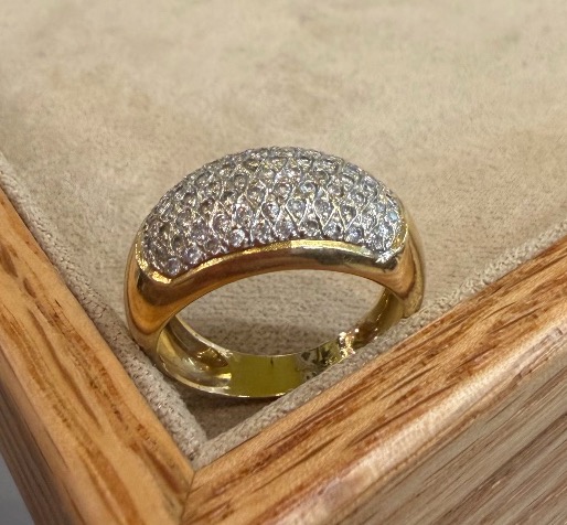 Bague dome diamants-photo-3
