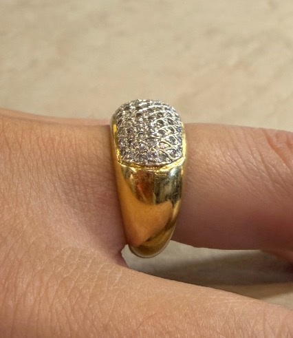 Bague dome diamants-photo-4