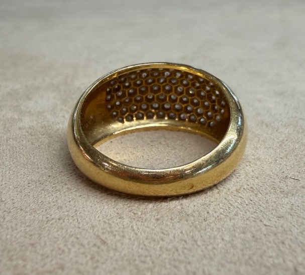 Bague dome diamants-photo-3