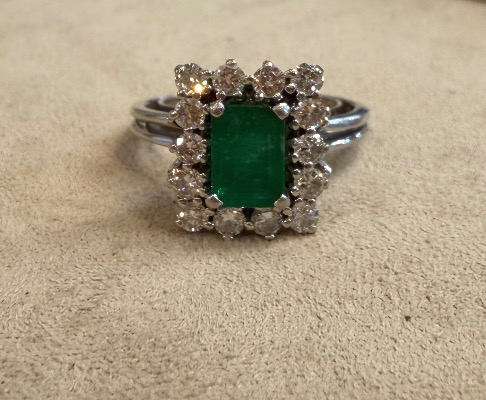 Bague pavage emeraude-photo-2