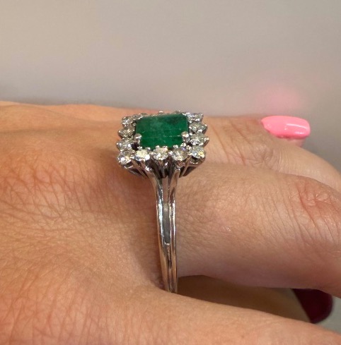 Bague pavage emeraude-photo-3