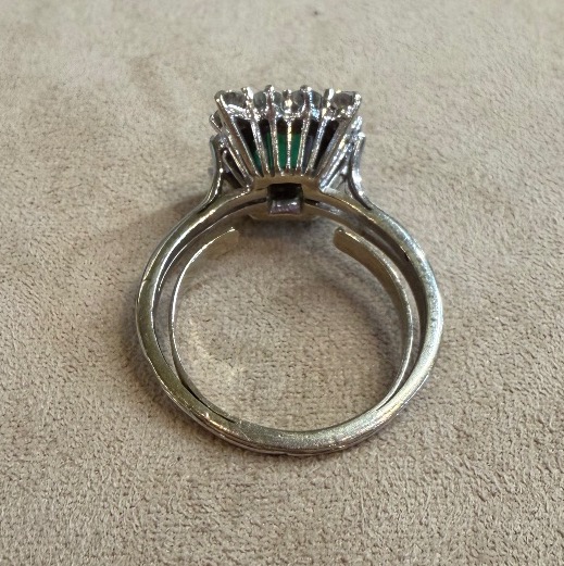 Bague pavage emeraude-photo-2
