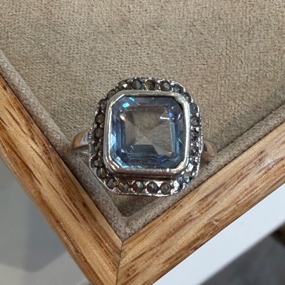 Topaz And Marcassite Ring-photo-2