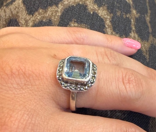 Topaz And Marcassite Ring-photo-3