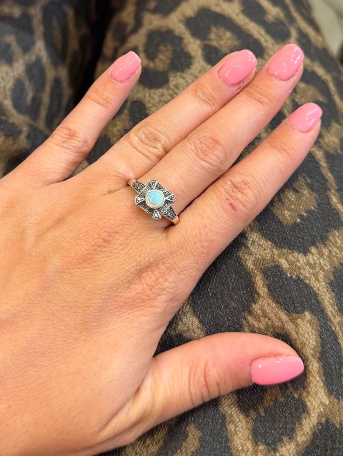 Opal And Marcasite Ring-photo-1