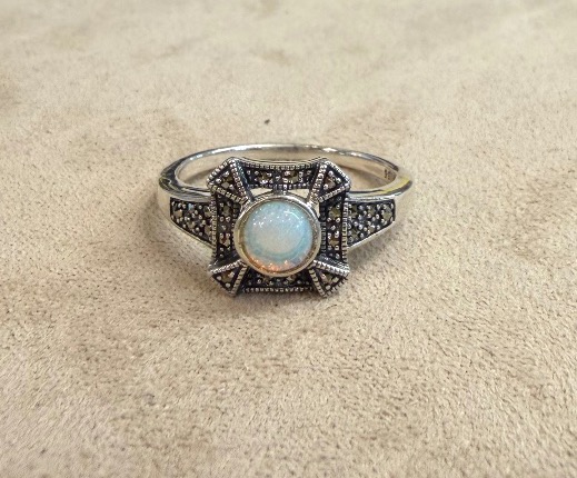 Opal And Marcasite Ring