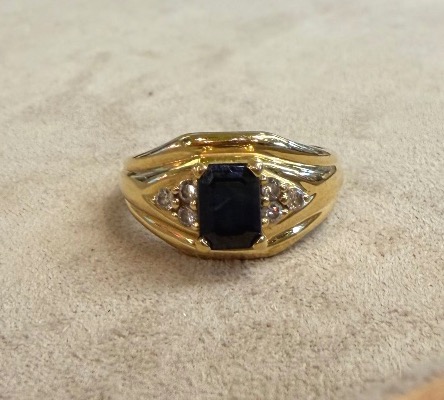 Sapphire And Diamond Ring