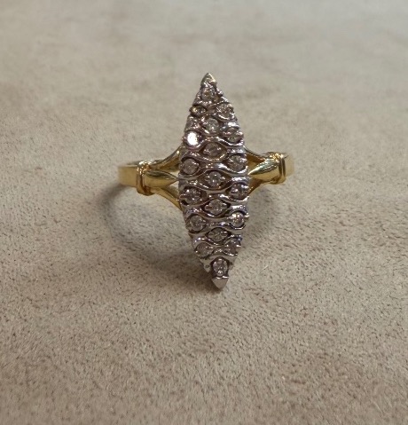 Bague marquise 