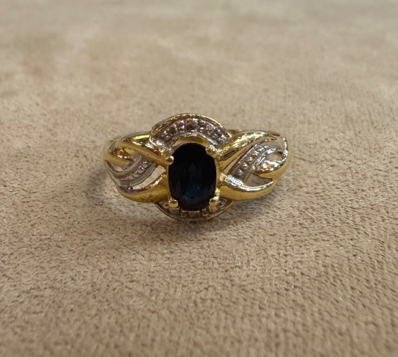 Interlaced Sapphire Ring-photo-2
