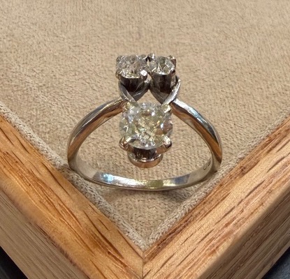 bague trio de diamants